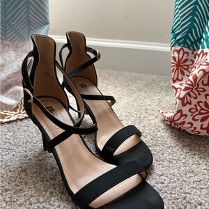 Elegant Black Strappy Heels